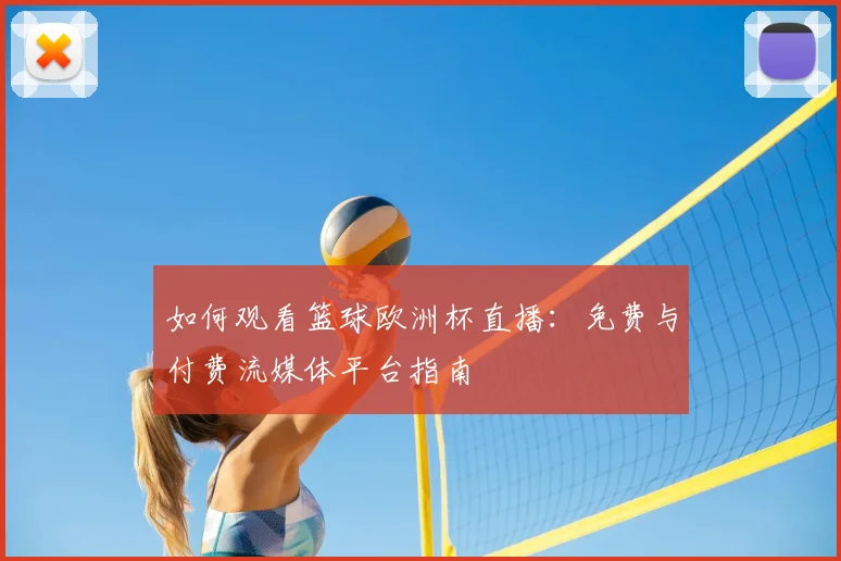 如何观看篮球欧洲杯直播:免费与付费流媒体平台指南